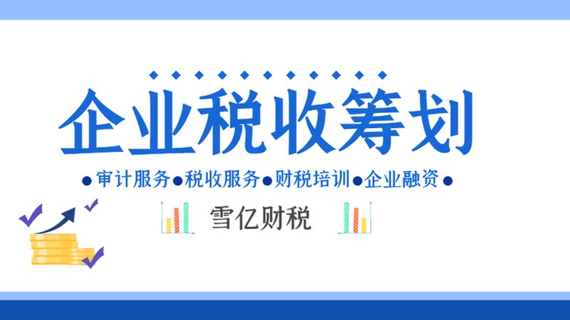个人税务筹划定制方案